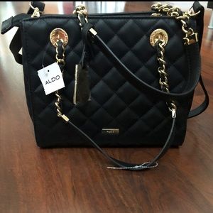 Quilted Leather Aldo Handbag